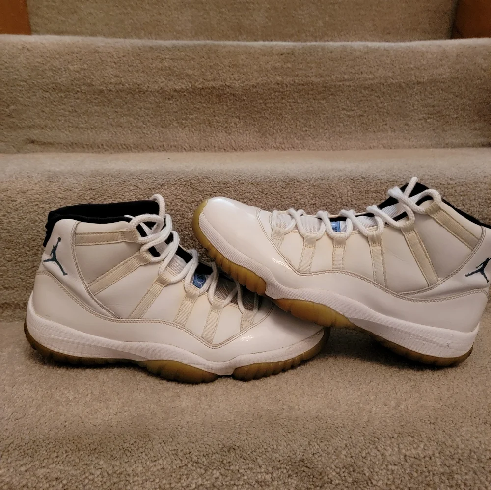 Nike Air Jordan 11 Retro Legend Blue White Sneakers 378037-117 Men's Size 11.5 - Picture 6 of 11